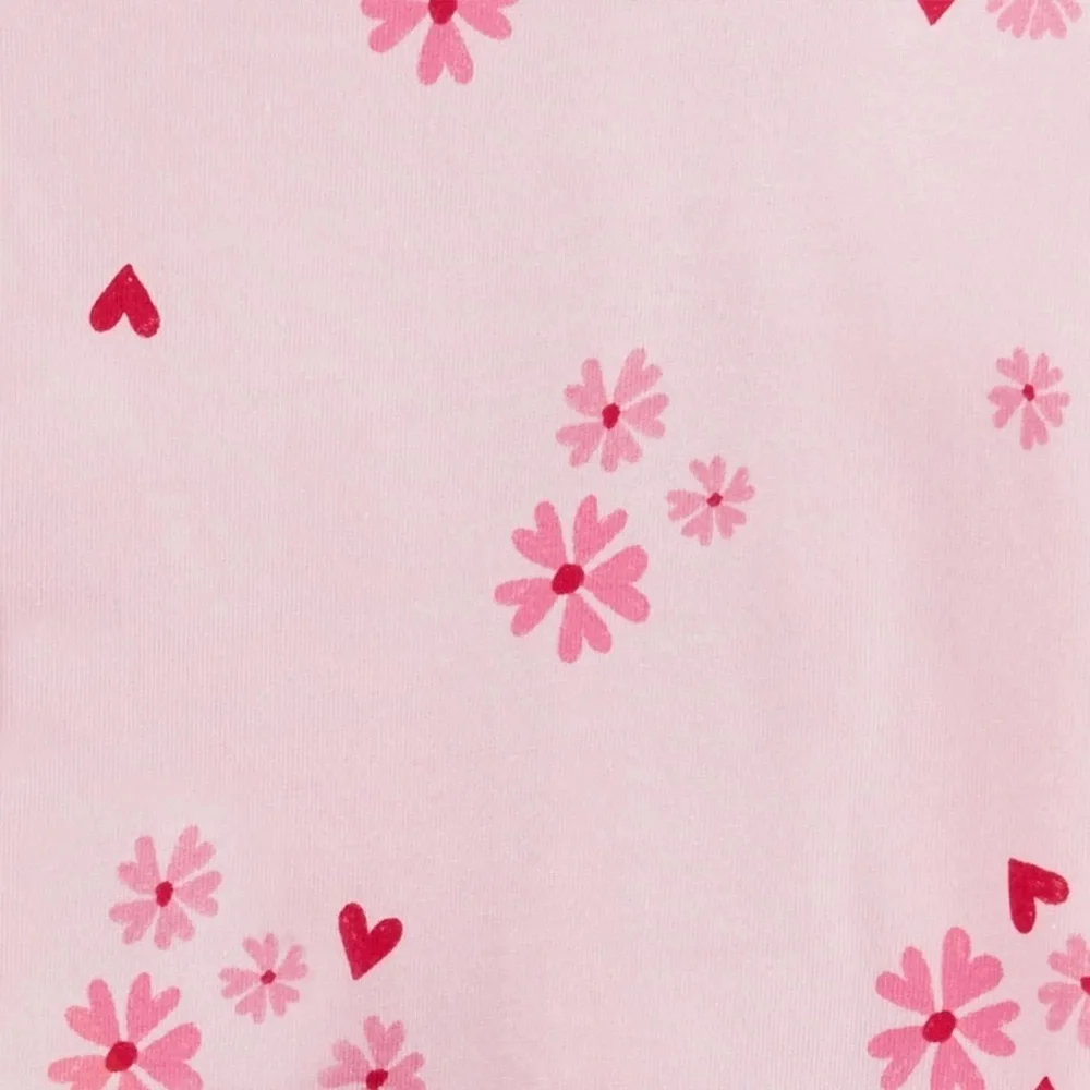 Carter's nwt Toddler Girls' 2pk Valentine's Day Hearts and Florals T-Shirt